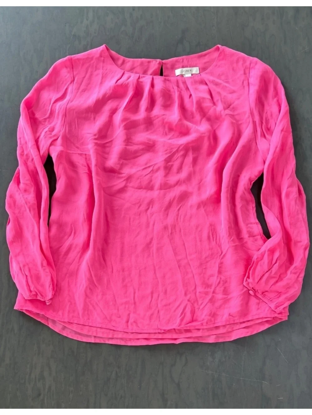 J.Crew Women's Long Sleeve Pink Blouse Size 8